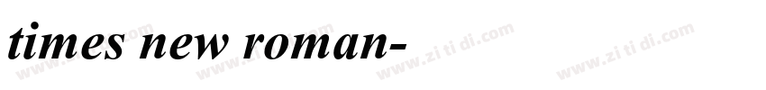 times new roman字体转换